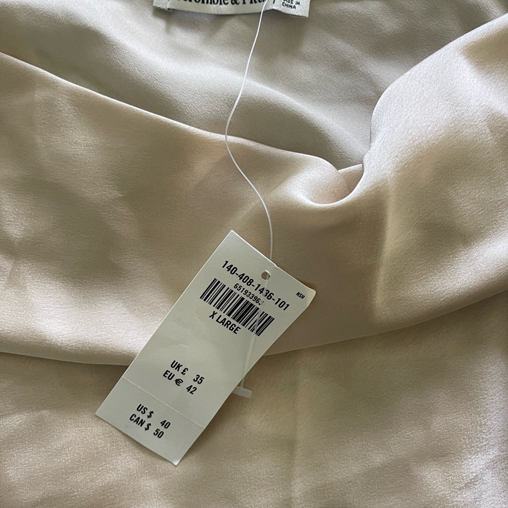 Abercrombie Satin Asymmetrical Cowlneck Cami - Picture 3 of 3